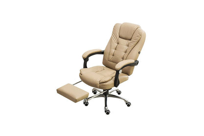 Office chair adjustable footrest extended position
