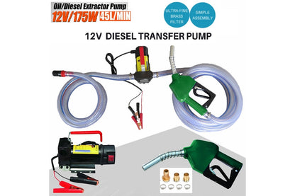 Close up of fuel transfer pump nozzle with auto cut-out trigger