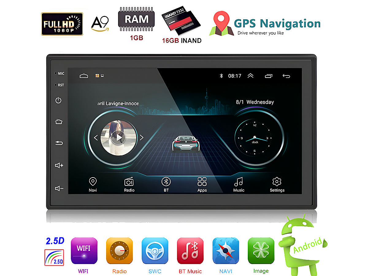 7inch Car Stereo Bluetooth Player with GPS
