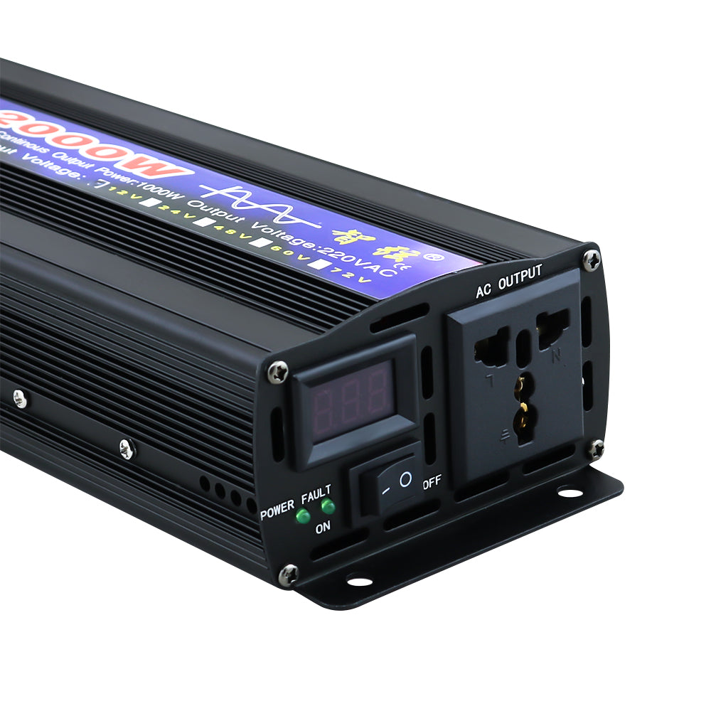 Pure Sine Wave Power Inverter 2000W installed in a workshop setting