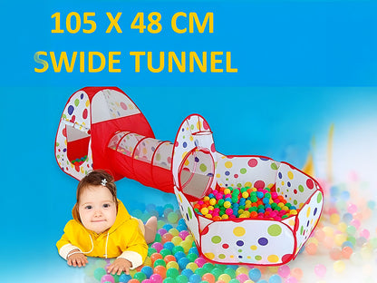 Kids Play Tent Tunnel Set