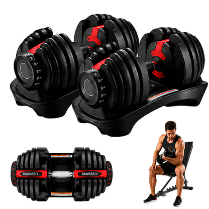 Dumbbells – 2 x 40KG Adjustable Set