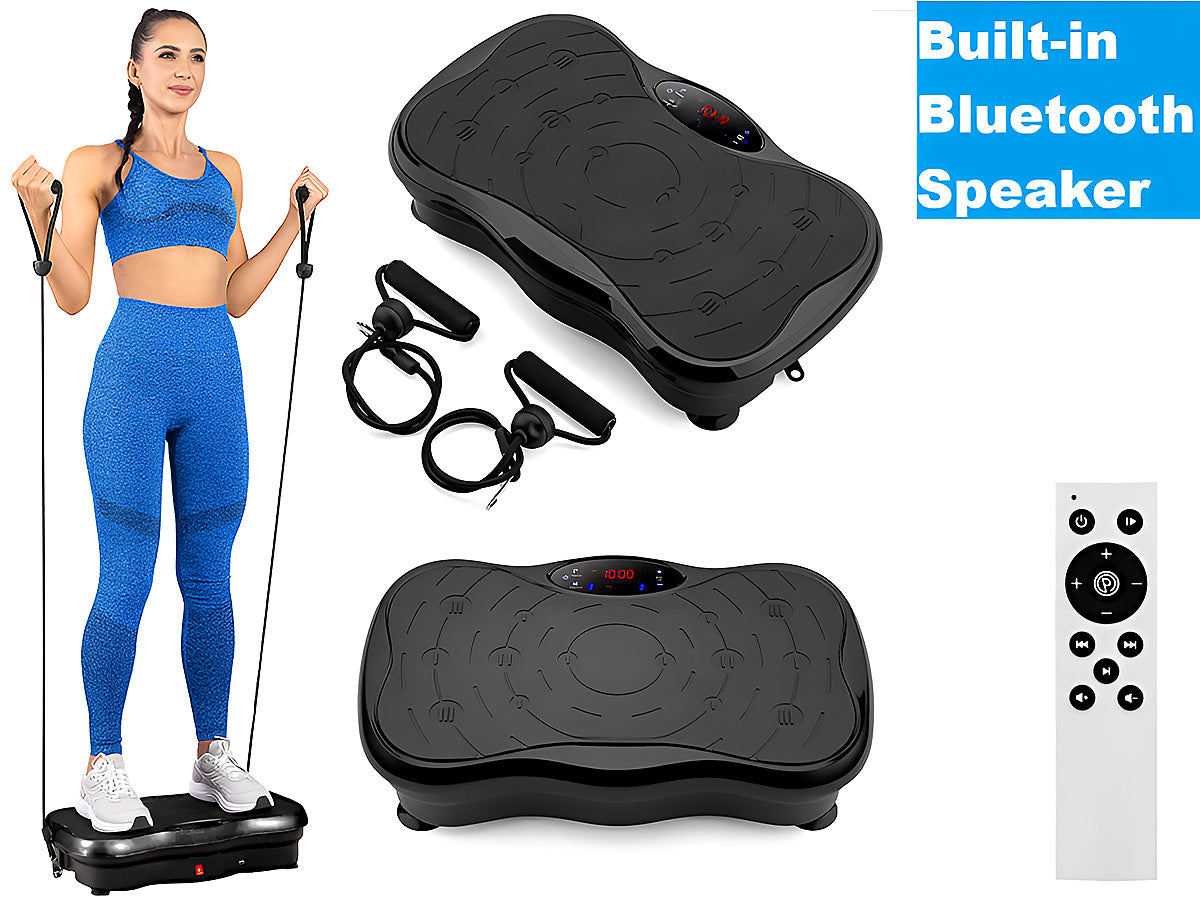Close up of vibration plate exercise machine USB port