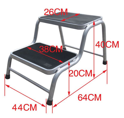 Top view of double caravan ladder step platform size
