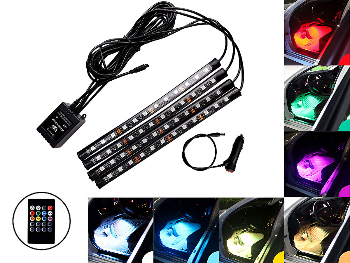 Car LED Lights RGB Voice Remote