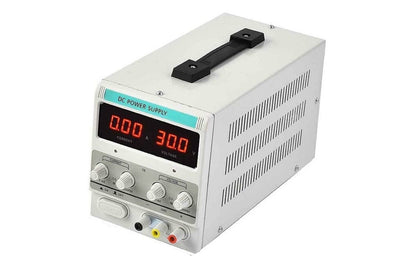 Side angle of 30V 10A DC power supply with steel case
