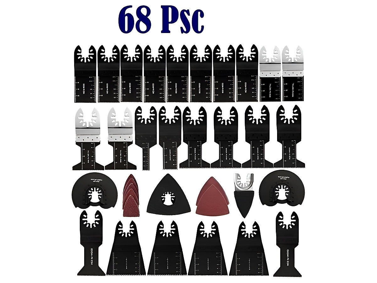Oscillating Saw Blades, Professional Universal Titanium Multitool Blades for Wood Metal, Quick Release Multi Tool Blades Kits Compatible with Dewalt Ryobi Milwaukee