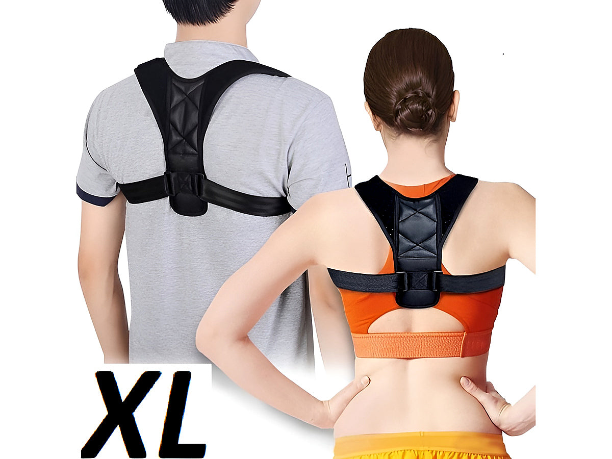 Back view showing X-shaped stitching on Posture Corrector Back Support