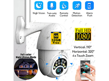 Wireless PTZ Security Camera