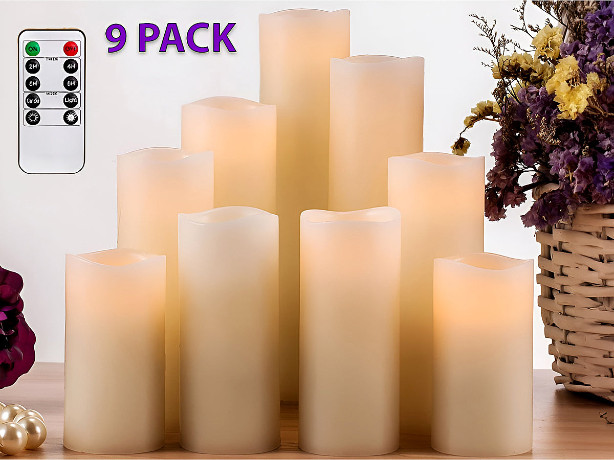 Remote control for LED flickering candle flame flameless set