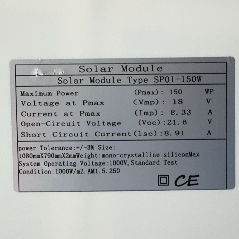 150W 18V Solar Panel Charger Monocrystalline Flexible