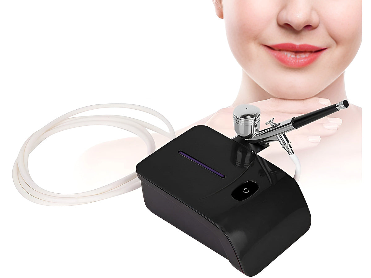 Air brush compressor kit with adjustable speed settings