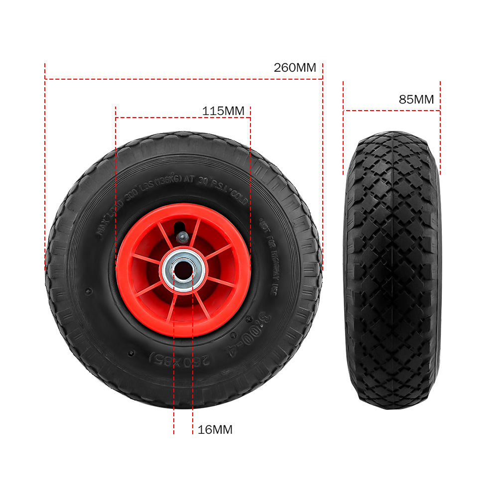 Go Cart Wheels 26Cm Wheelbarrow Cart Tire