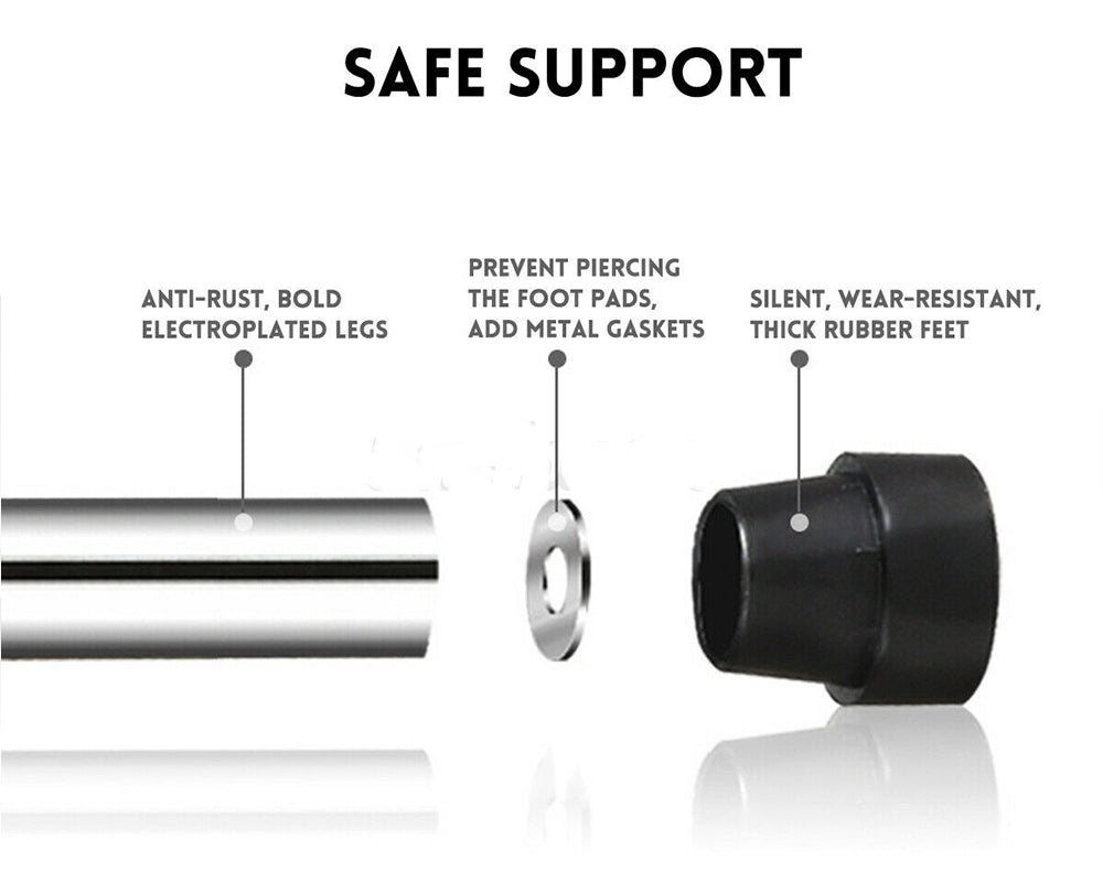 Side angle of trampoline rebounder highlighting reinforced springs