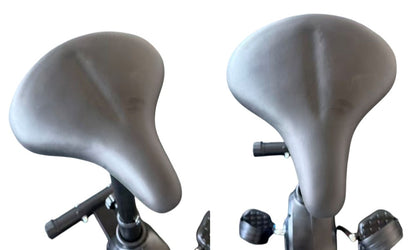 Exercise bike showing 8 levels of resistance on control panel