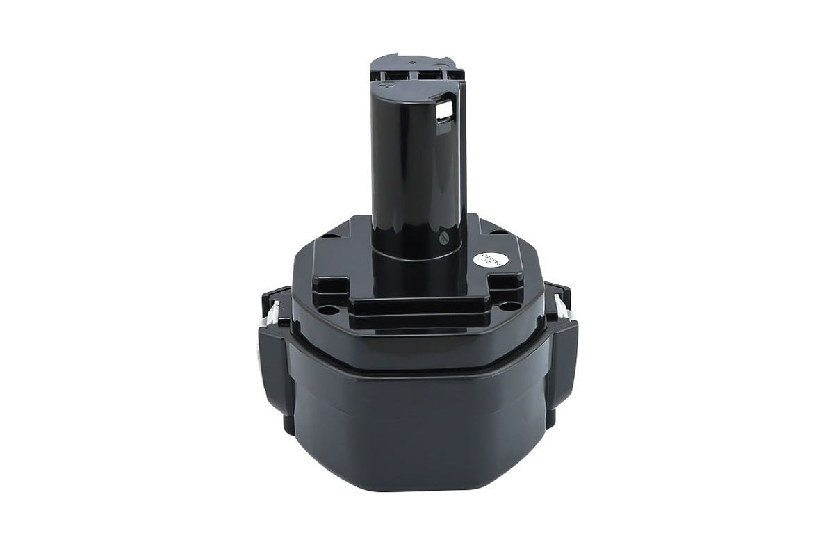 Side angle of Makita Battery 144V 3AH showing connectors