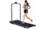Foldable treadmill walking machine side view showing slim frame