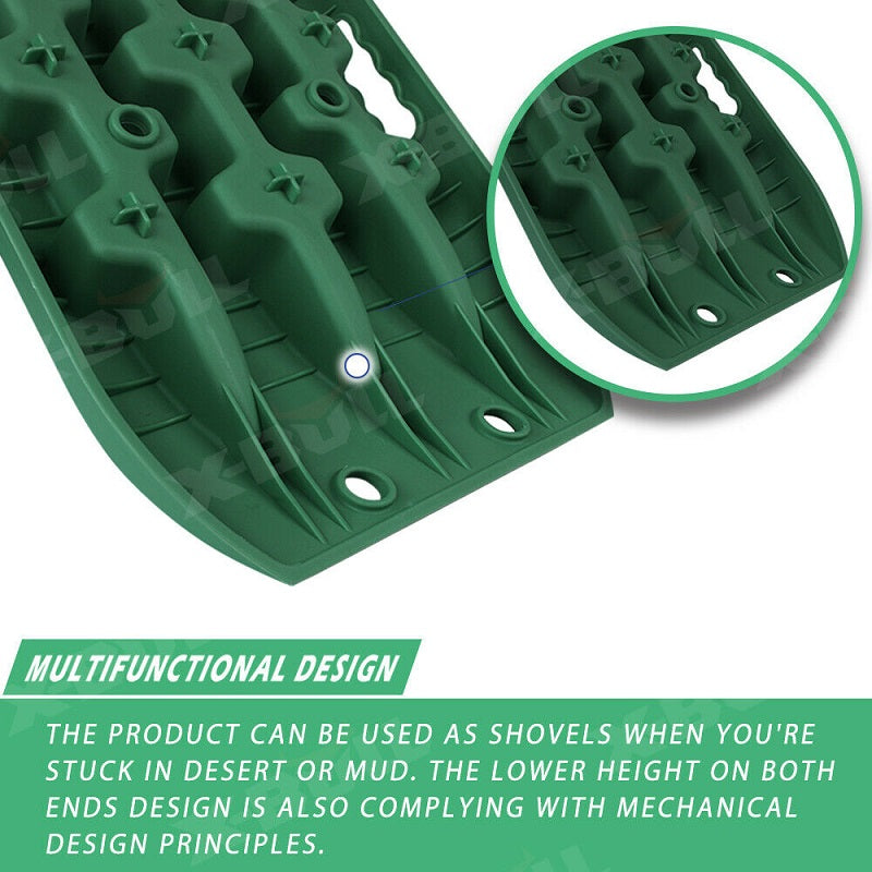 Recovery Track green showing length and width dimensions