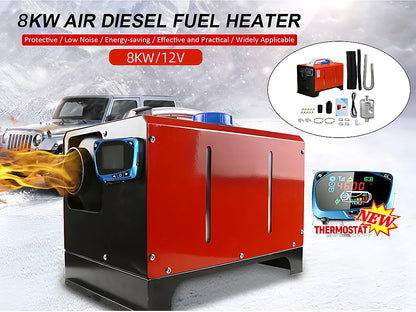Diesel heater 8KW operating quietly in cold NZ conditions