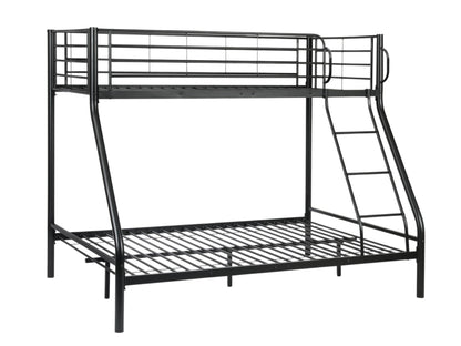 Metal Triple Bunk Bed  Black