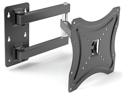 Side view of TV bracket with tilt adjustment