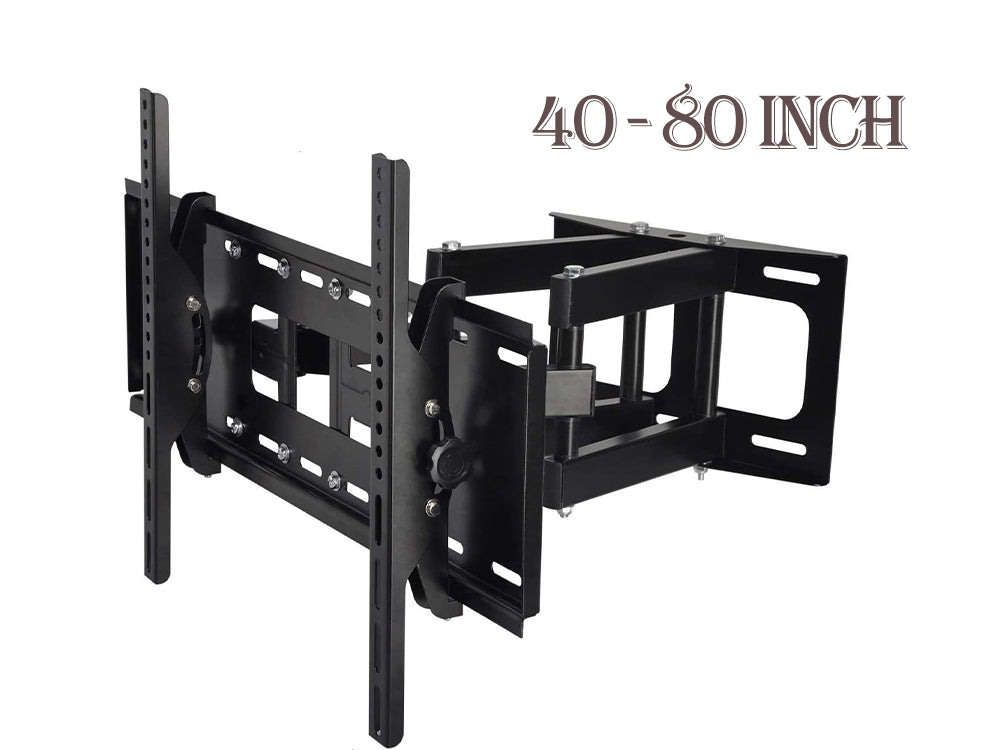 Back view of TV wall bracket swivel showing VESA mounting holes