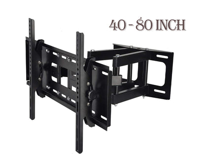 Back view of TV wall bracket swivel showing VESA mounting holes