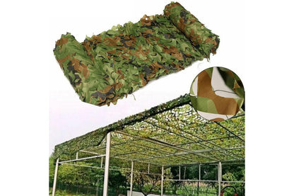 Close up of camo net polyester fabric texture and mesh design