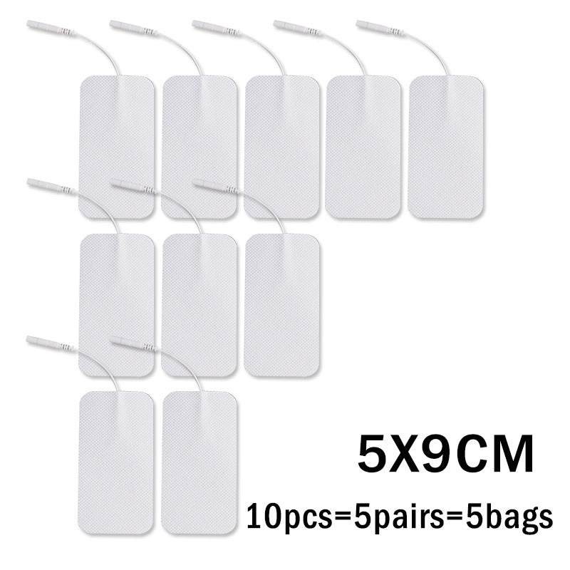 10PC Rectangle Replacement Pads for Tens Machine Massager