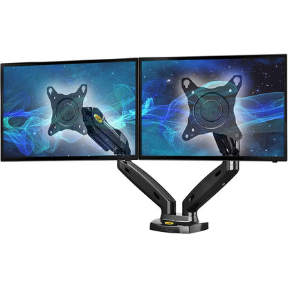 Dual arm monitor stand