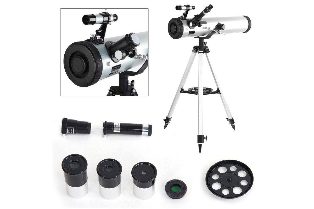 Close up of 700mm telescope eyepiece with erecting lens