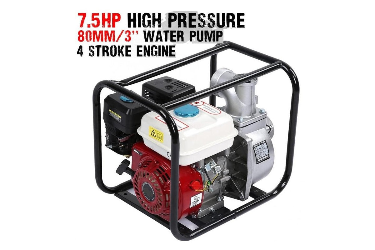 3 inch inlet and outlet ports on gasoline water pump