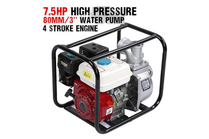 3 inch inlet and outlet ports on gasoline water pump