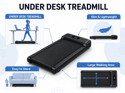 Walking Pad Treadmill with Remote
