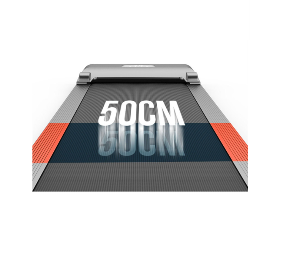 Treadmill belt texture designed for knee comfort