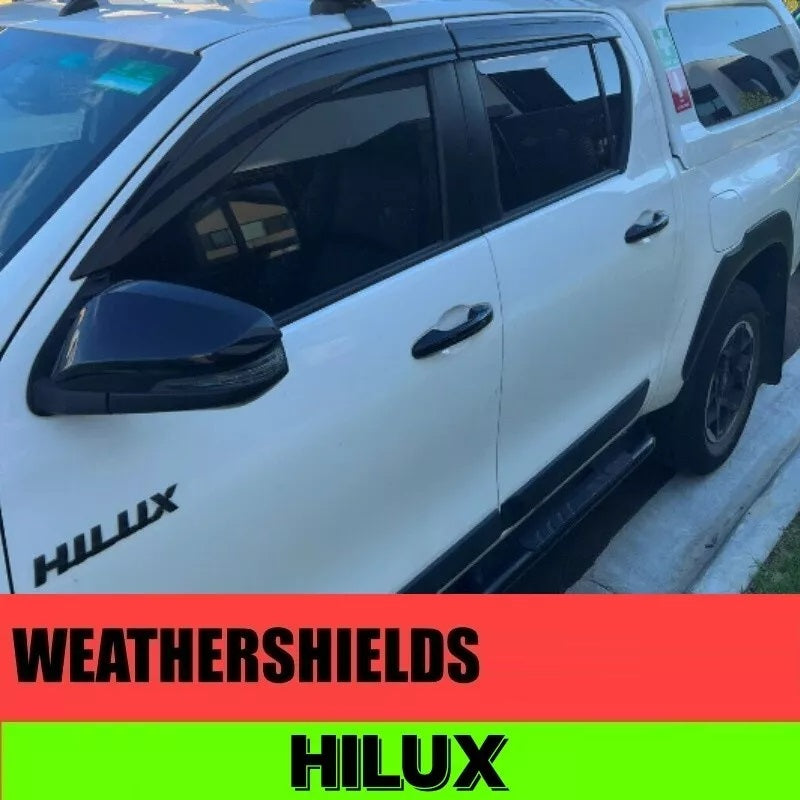 Suitable For Use With Toyota Hilux Window Visors / Weather Shield