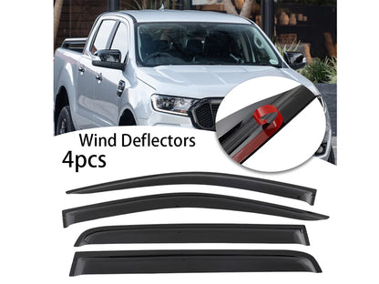 Set of four Ford Ranger window visors for all doors