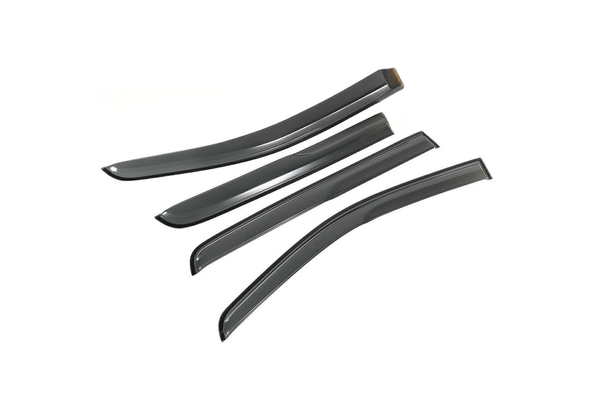 Close up of Ford Ranger window visors 3M tape backing