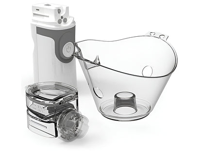 Ultrasonic nebulizer inhaler with dust cover on top