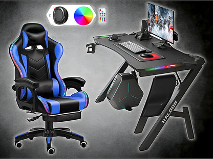 Gaming Chair With Gaming Desk Table