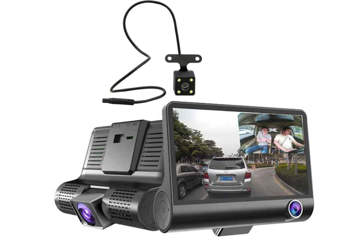 1080P HD car dash camera video recorder with wide angle lens