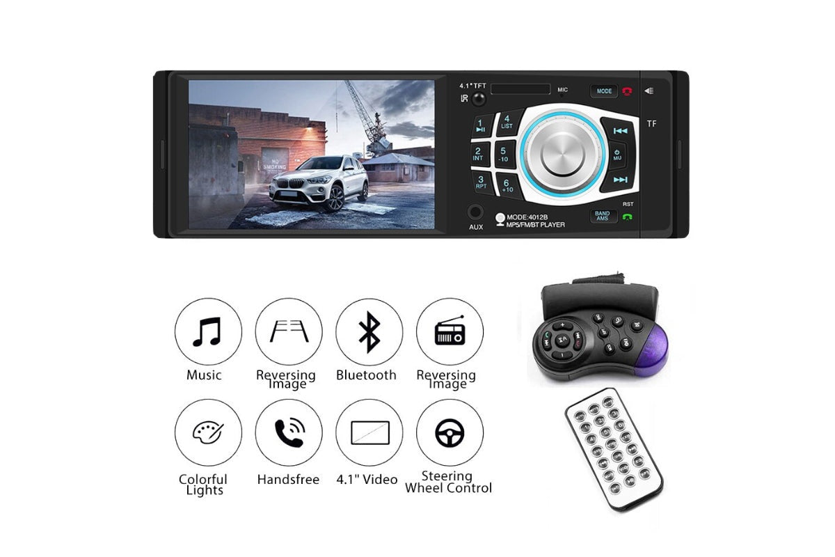 Close up of car stereo Bluetooth connectivity button