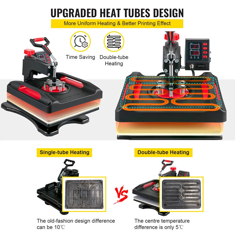 Heat press machine with 12oz baking coaster accessory attached