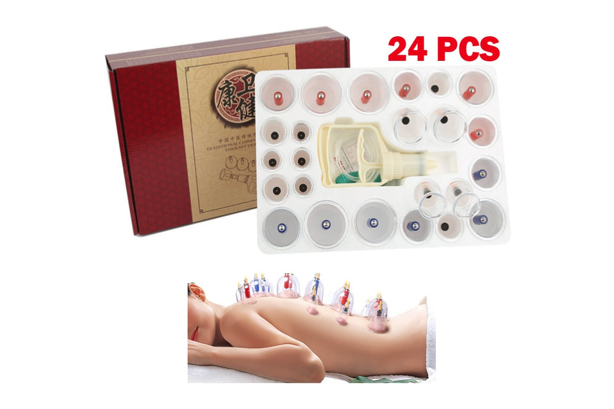 Close up of ABS material cup from massage vacuum cupping set