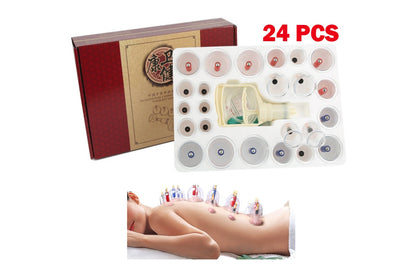 Close up of ABS material cup from massage vacuum cupping set