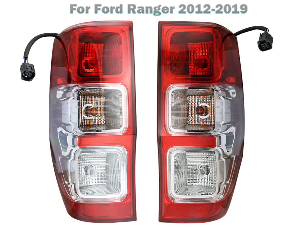 Rear view showing both Ford Ranger tail lights installed