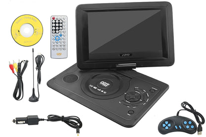 Portable DVD player playing DVD with clear 800 by 480 resolution