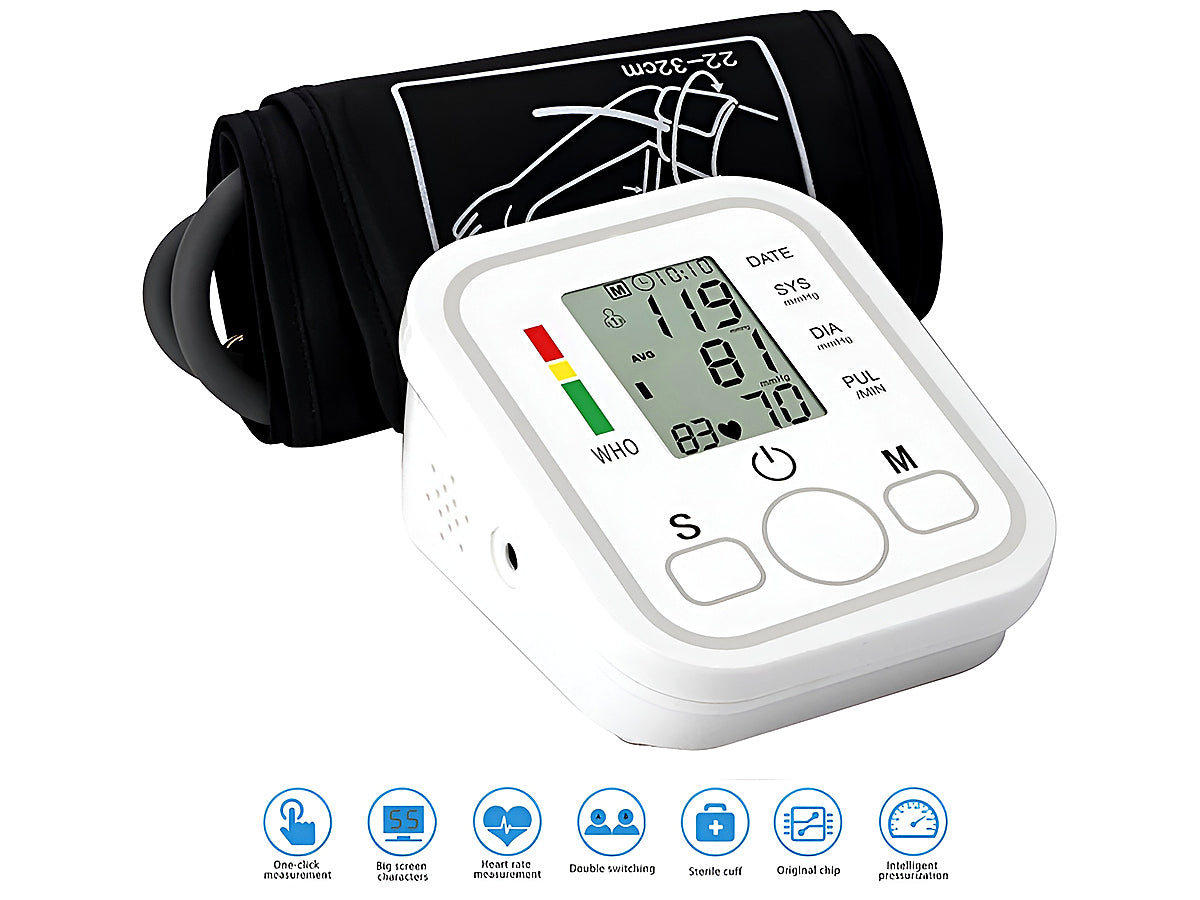 Blood Pressure Monitor portable design with battery compartment