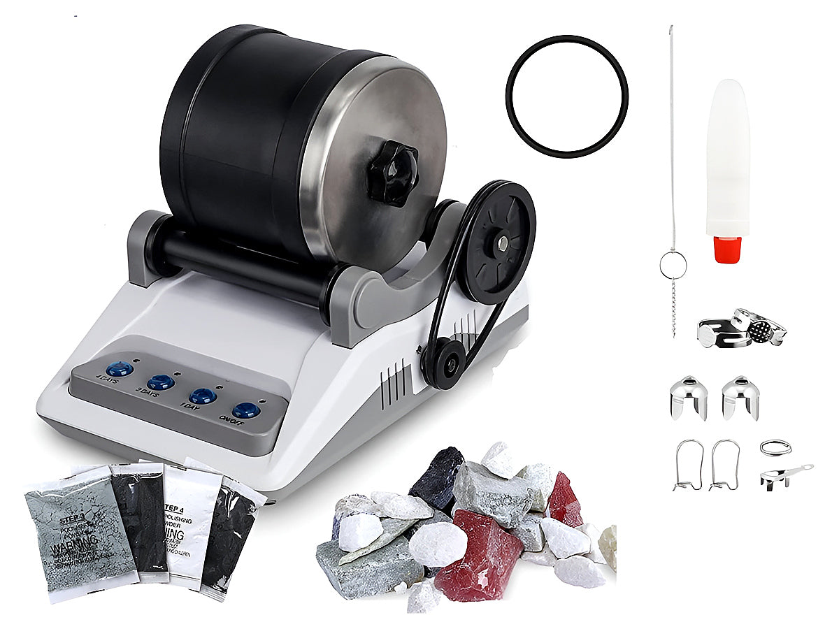 Rock Tumbler Kit, Rock Tumbling set, Gemstone Polisher