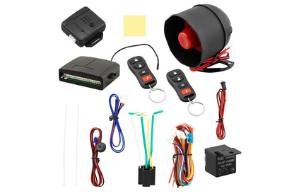 Close-up of car alarm system remote control buttons